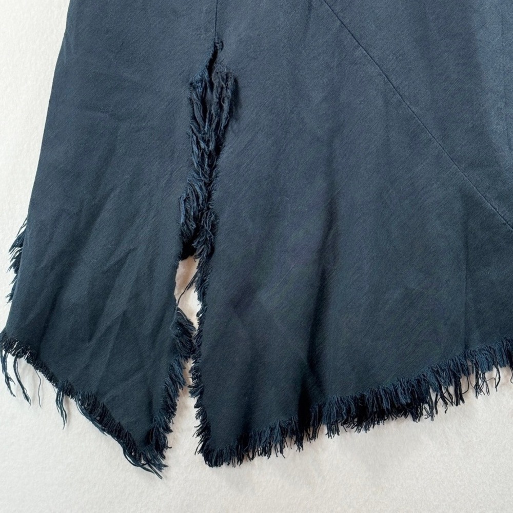 Magic of the Moon‎ Dress Womens Medium Blue Torn Raw Hem Lagenlook Artisan Artsy - Picture 4 of 12